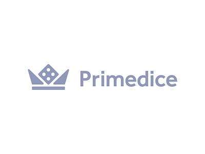 primedice / logo design. crown dice gambling logo mark primedice symbol