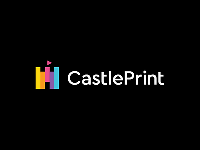 print / castle / logo design castle cmyk color identity logo logo designer mark print symbol