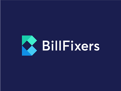 billfixers / logo design b bill branding currency finance identity lettermark logo money origami paper