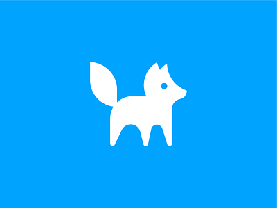 polar fox / logo design animal branding fox friendly logo mark mascot polar fox symbol