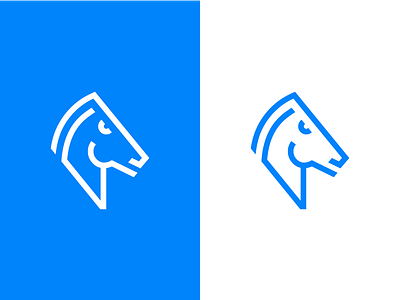 horse / logo design animal branding finance head horse identity logo