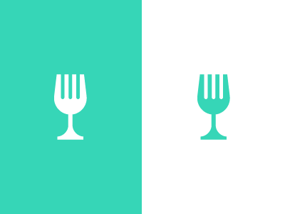 Fork / glass / logo design
