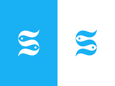 Sea / S / fish / logo design