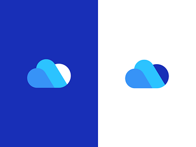 cloud / logo design clean cloud data hosting logo management mark modern saas server services symbol