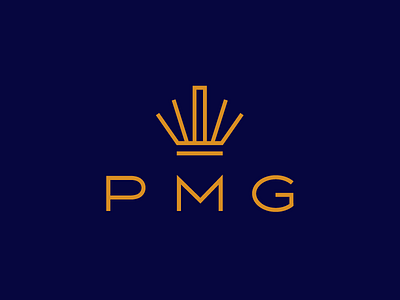 PMG / real estate / logo design architecture art deco building city crown elegant landscape logo luxury modern real estate