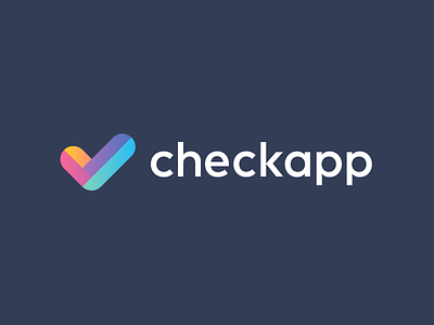 checkapp / logo design analysis app logo audit check check mark checkup clean color deividas logo designer designer gradient list logo mark marketing schedule to do list v