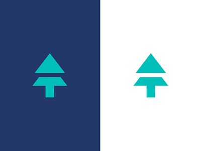 T / Tree / Taiga / Logo Design arrow up logo mark nature symbol symbol lettermark t taiga tree