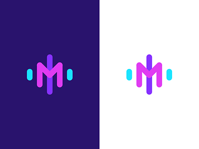 Music / logo design ai artificial inteligence audio lettermark listen logo m modern logo music phonic play sound sound system soundrack startup wave