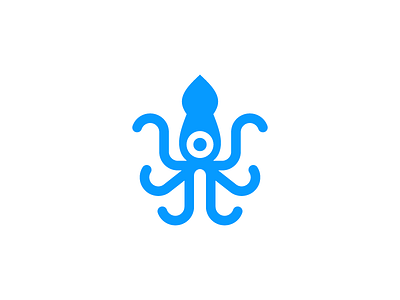 Squid / logo design by Deividas Bielskis on Dribbble