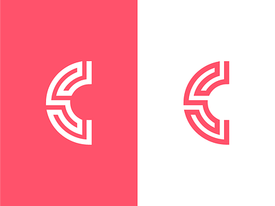 C / logo design abstract branding identity c geometric greek letter lettermark logo mark maze ornament symbol