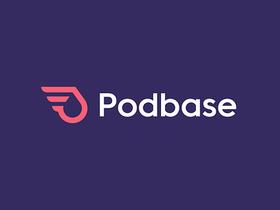 Podbase / logo design deliver delivery delivery app drop fast fly iconic ink logo minimal print print shop printing shipping supply wings