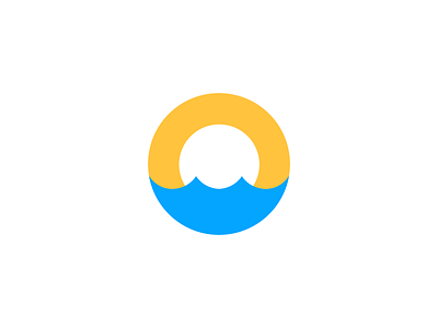 Oasis / sun / O / Desert / water / logo design branding desert icon logo o oases oasis sea smart sun water