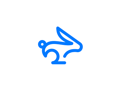 rabbit / logo design animal branding bunny cony fast logo mascot monoline rabbit swift volkswagen vw