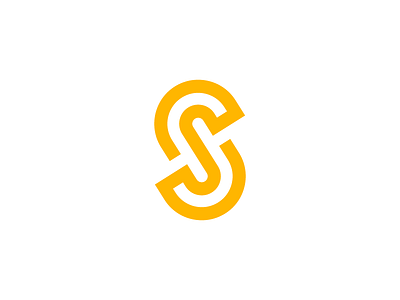 S / logo design abstract branding design icon logo minimal monoline path s symbol vector