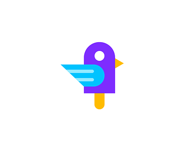 Ice cream / bird / logo design bird bird logo cute delicious food fun ice cream popsicle sherbet sweet