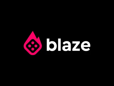 Blaze / logo design blaze bold branding casino chance deividas bielskis dice e sport fire flame gambling game gaming modern logo poker possibility risk sharp sport sport app