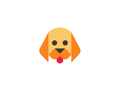 Dog / logo design animal cute dog dog icon doggy figure friendly geometric hound icon illustration mascot mascot logo pup puppy shape symbol tongue