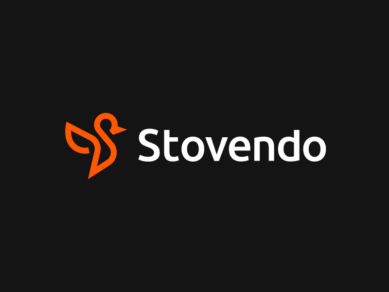 Bird / S / logo design perspective logo monogram s elegant abstract technology tech modern path edgy fast flexible wings fly animal innovation innovative bird stovendo