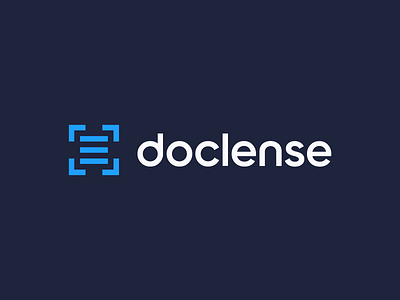 doclense, photo scanner, logo design camera custom typography doc dock icon doclense document documents flat frame logo negative space photo photo frame scan scanner target type typography