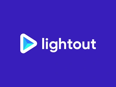 lightout, logo design ad advertise advertisment arrow cityguide flat logo geometric light lightout map navigate navigation navigation menu play play icon play video prism road smart startup