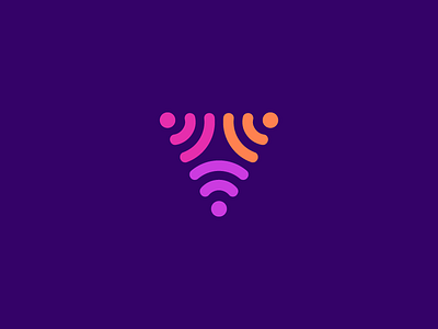 V, internet, logo design