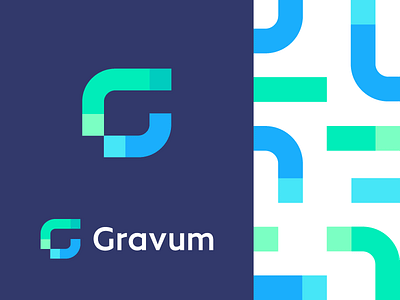 Gravum abstract build code connect connection data deividas bielskis development digital file system g geometric modern program software software logo startup team tech technology