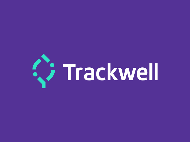Trackwell leaf data information cannabis wellness health natural gren technology application weed cannabis logo branding
