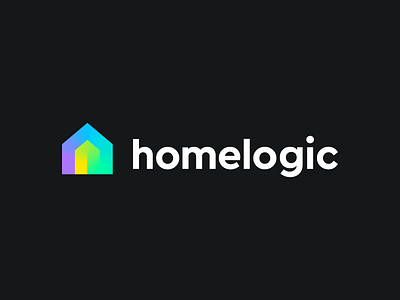 Homelogic branding connection data tech technology fresh fresh colors gradient jome line online path