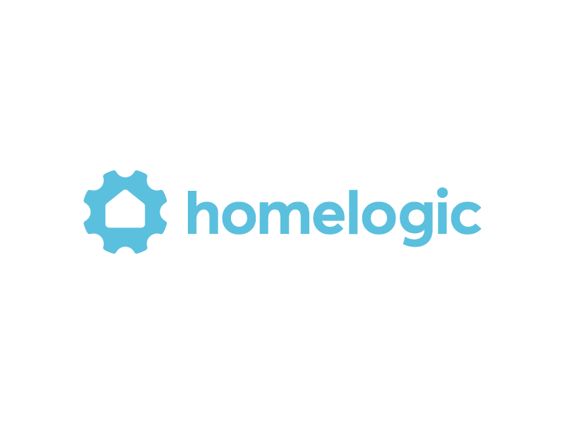 Homelogic logo design home house logo icon light smart creative think logic iconic minimal branding negative space marketplace apartment mansion startup residence