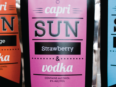 Capri Sun caprisun packaging vodka