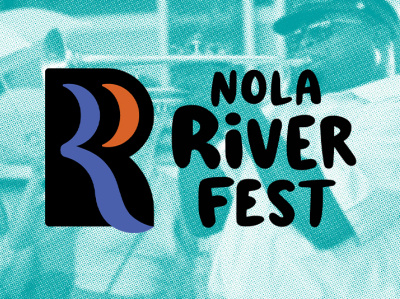 Nola River Fest branding design flat illustration logo design typography web