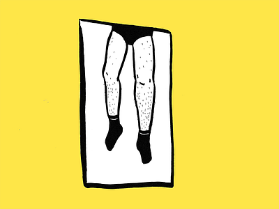 Hairy legs hair hairy illustration legs yellow