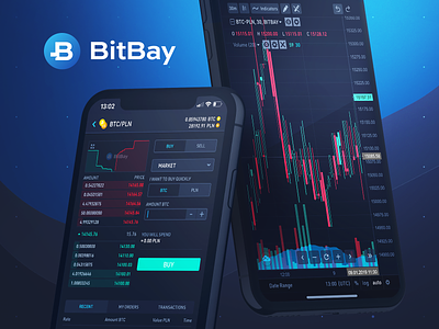 BitBay Mobile App on Behance bitcoin blockchain exchange mobile portfolio ui ux