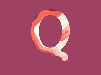 Liquid Q aftereffects animation illustration liquid logo motion design motion graphics purple q logo retro vector