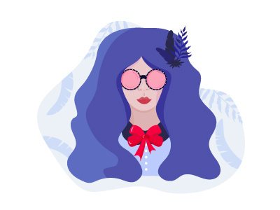 Spring girl dribbble flat girl illustration monday spring vector vectorillustration woman