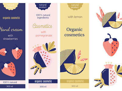 Packaging berry flat fruit illustration illustrator package packaging vector vectorillustration