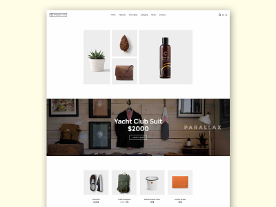 Mondrian Web Shop layout