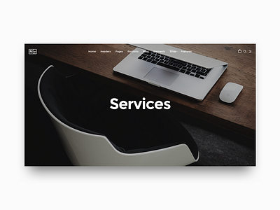 Mondrian Services Page clean creative flat grid pq services page theme wordpress