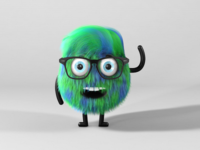 Hairy Hipster c4d character hair