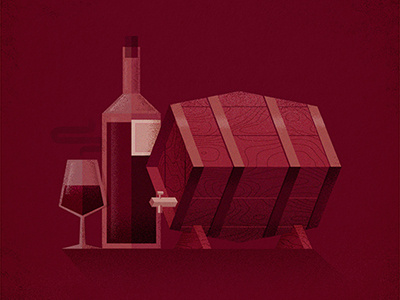 Wine time bottle design editorial glass illustration vector vino wine
