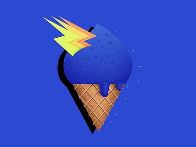 Ice cream design digital ice cream icon illustration ilustración logo thunder vector