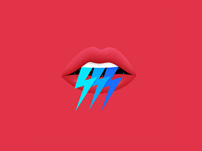 lips design digital illistration labios lips logo mouth pink thunder ui vector artworks