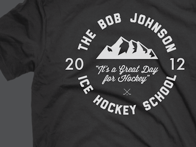 Bob Johnson Hockey T-Shirts 3 aspen bob colorado design graphic gray great hockey ice johnson school shirt tshirt typography vail