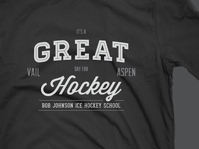 bob Johnson Hockey T-Shirts 4 aspen bob colorado design graphic gray great hockey ice johnson school shirt tshirt typography vail