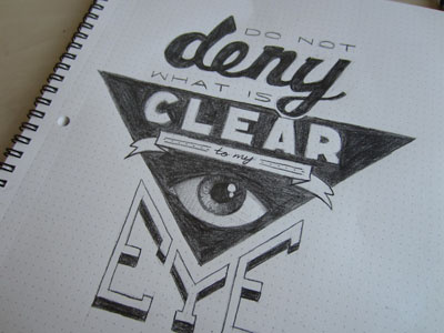 Eye Typography art clear deny design do draw drawing eye graphic illustration illustrator layout not sans script serif shadow sketch slab typography what