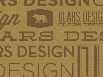Olars Design Logo animal background bear brown design graphic icon identity logo olars texture typography vector wilderness