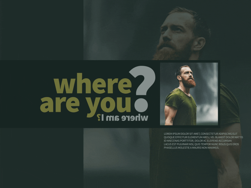 Where are you after affects concept dark fast motion muzli typogaphy website