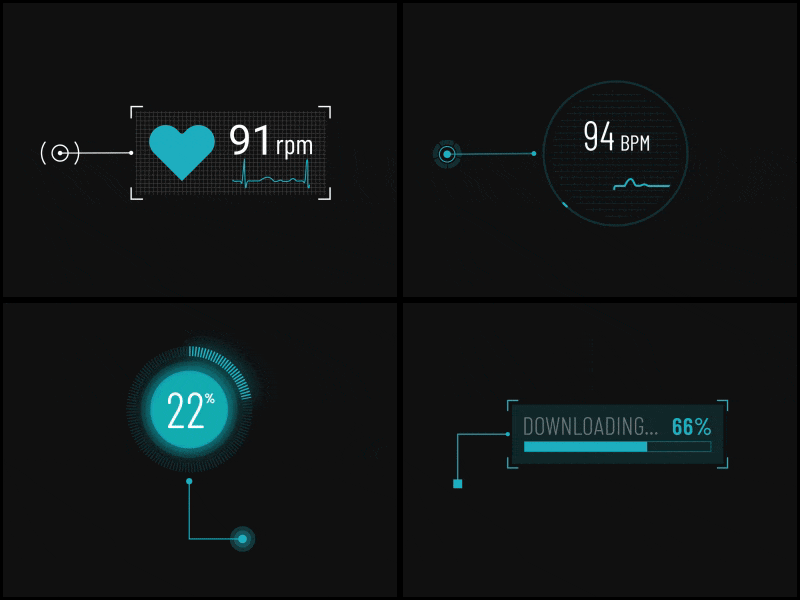 Call-outs after effect animation call out callouts heart heartbeat line loading percent