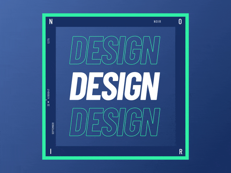 Design after affects design frame gradiant outline title