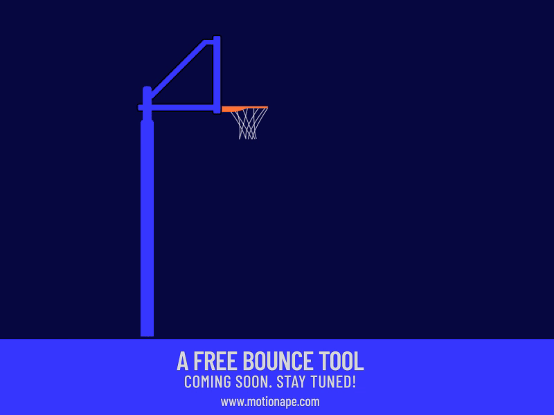 Free Bounce Tool Teaser after affects animation basket bounce free jump squash and stretch tool